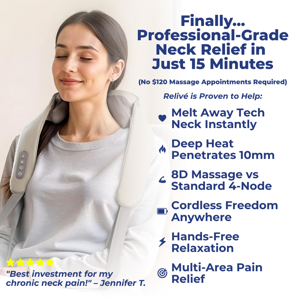Relivé 8D shiatsu neck and shoulder massager